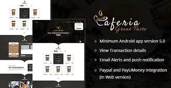 Caferia - Restaurant Food Order and Delivery Web and Mobile App