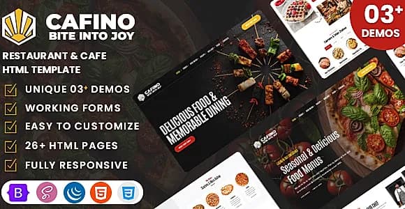 Cafino - Restaurant & Cafe HTML Template
