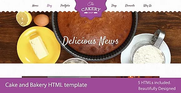 Cakery - Cake and Bakery HTML Template