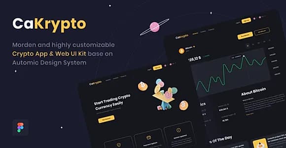 CaKrypto - Crypto App & Web UI Kit