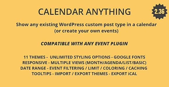 Calendar Anything WordPress Plugin