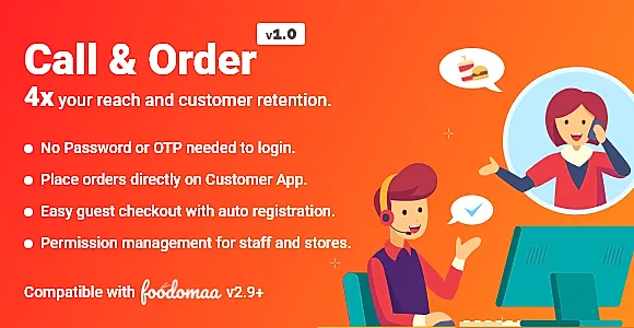 Call And Order Module for Foodomaa