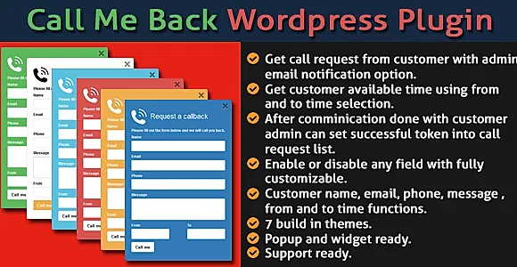 Call Me Back WordPress Plugin