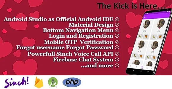 CallDate - Voice Call, Chat, Coins management with PHP admin panel