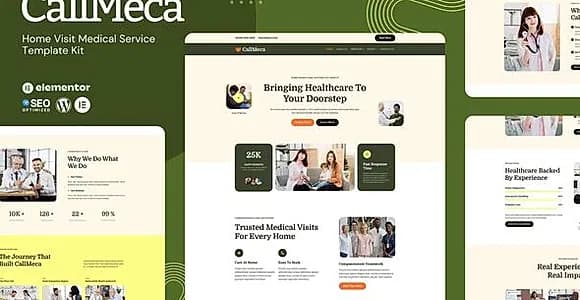 CallMeca - Home Visit Medical Service Elementor Template Kit