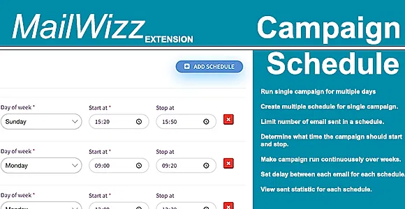Campaign Scheduler for MailWizz EMA