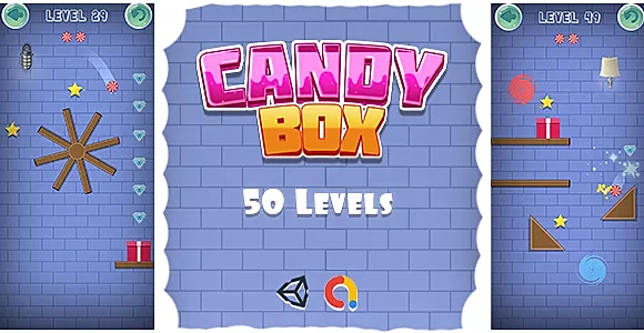 Candy Box - Physics-based Puzzle Mobile/Android Game (Unity Game + Admob)