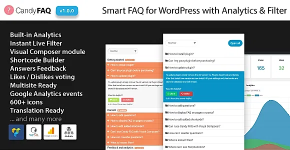 Candy FAQ - Smart WordPress FAQ with Analytics and Instant Search