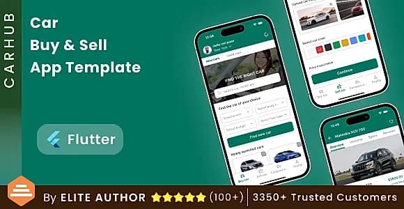 Car Buy & Sell App Template in Flutter | Cars24 Clone Flutter | CarHub