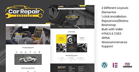 Car Repair Services WordPress Theme