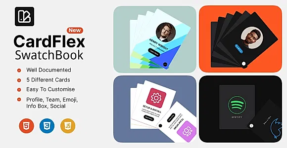 CardFlex - Interactive SwatchBook Card Collection