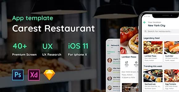 Carest - Restaurant UI Kit