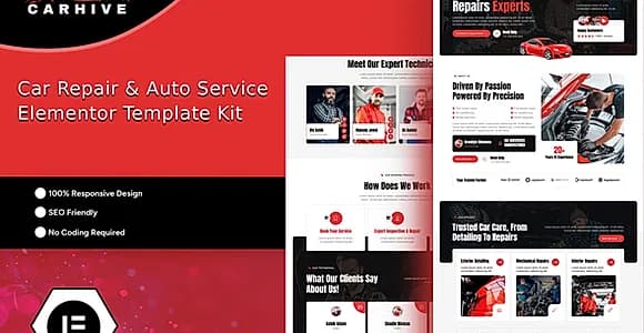 CarHive - Car Repair & Auto Service Elementor Template Kit