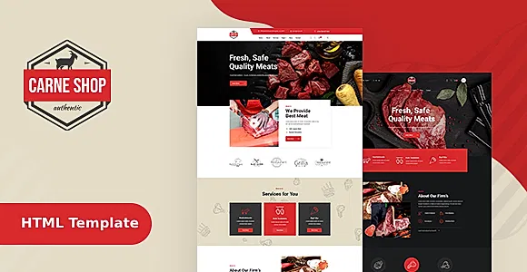CarneShop - Butcher & Meat Shop HTML template