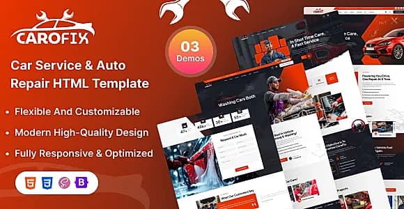 Carofix - Car Repair and Service HTML Template