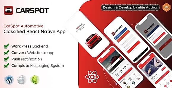 CarSpot – Dealership Classified React Native App