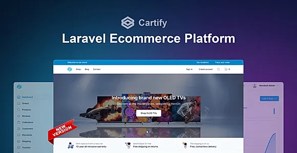Cartify - Laravel Ecommerce Platform with Tailwind CSS