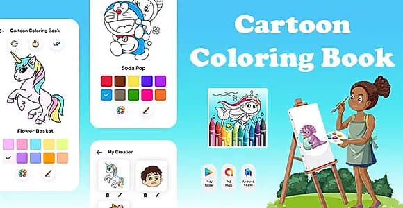 Cartoon Coloring Book - Baby coloring book for kids - Happy Color - Coloring Games - Coloring World
