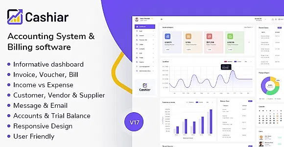 Cashier – Angular Accounting Admin Template