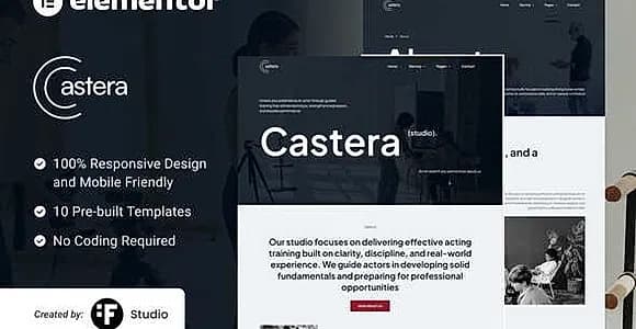 Castera - Artist Casting & Talent Management Elementor Kit