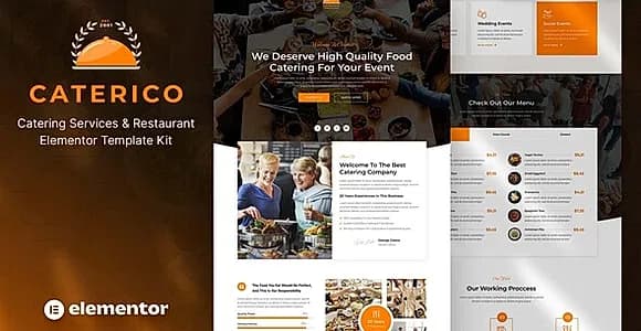 Caterico – Catering Services & Restaurant Elementor Template Kit