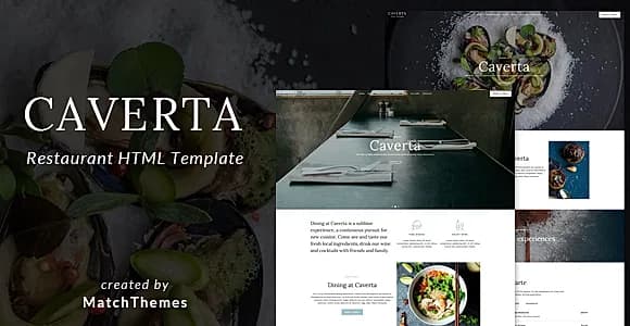 Caverta - Restaurant Cafe Template