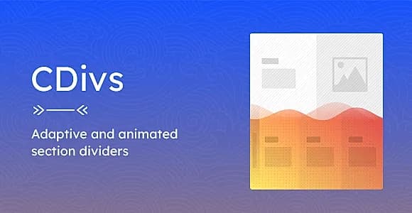 CDivs – Adaptive and Animated Canvas Section Dividers