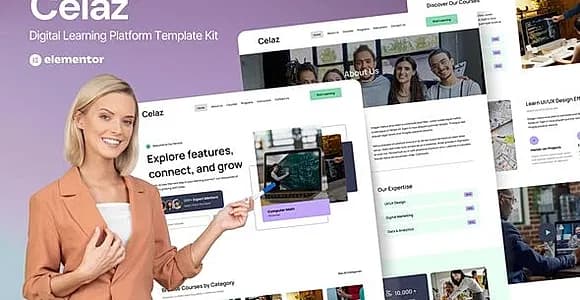Celaz - Digital Learning Platform Website Elementor Kit