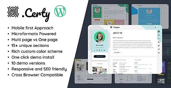 Certy WordPress Theme