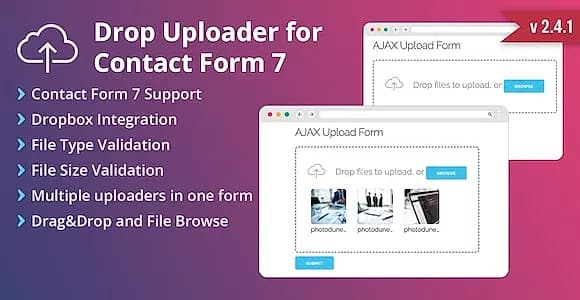 CF7 Drop Uploader WordPress Plugin