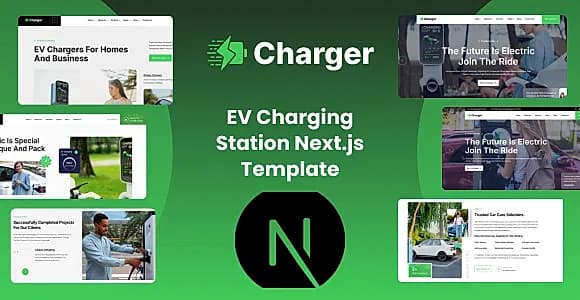Charger - EV Charging Station React NEXT JsTemplate