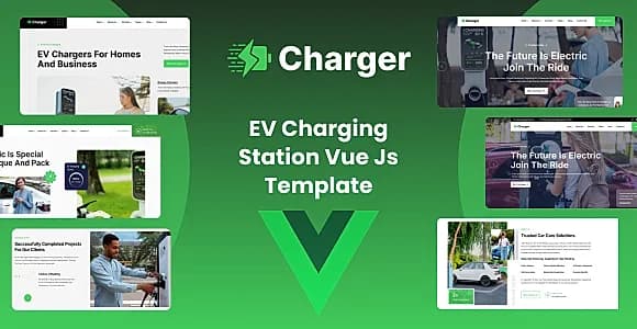 Charger - EV Charging Station Vue Js Template