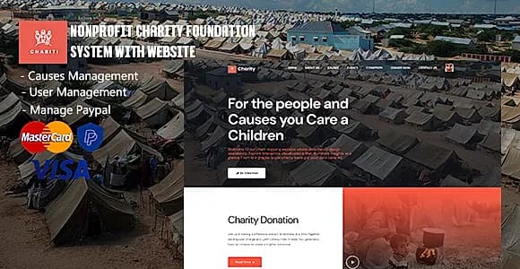 Charity – Nonprofit Charity Foundation System with Website