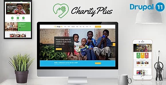 CharityPlus - Multipurpose Nonprofit Charity Drupal 11 Theme