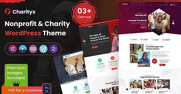 Charityx WordPress Theme