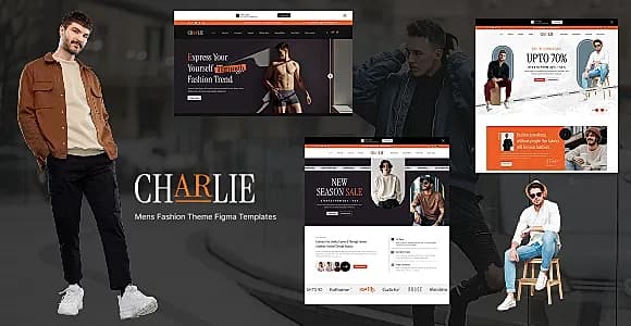 Charlie - Mens Fashion Figma Template