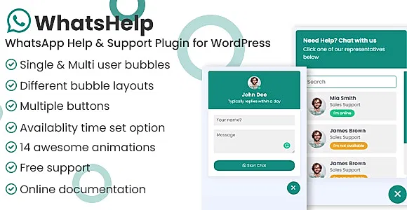 Chat Help WordPress Plugin