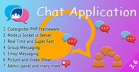 Chat Manager - Codeigniter ( Socket.io) Node.js