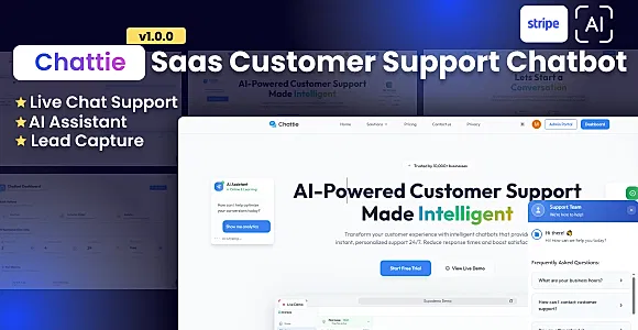 Chattie - Saas Customer Support Chatbot