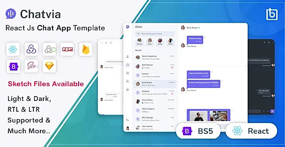 Chatvia - React Chat App Template