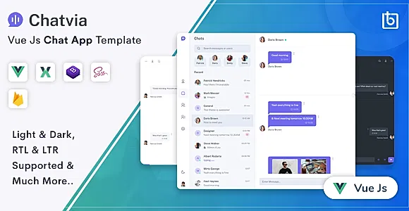 Chatvia - VueJs Chat App Template