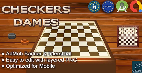 Checkers - Dames (Android Studio - Admob - GDPR)