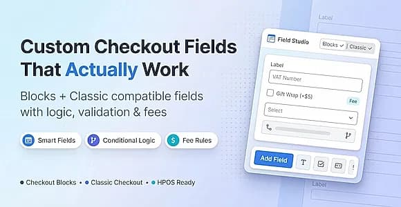 Checkout Blocks Field Studio WordPress Plugin