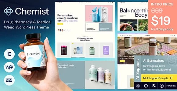 Chemist WordPress Theme