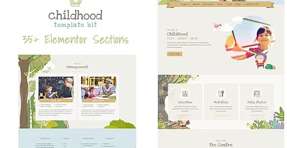 Childhood Kids - Child Care Center Elementor Template Kit