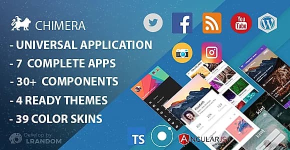 Chimera - Full Multi-Purpose Ionic 3 App, Theme, Component