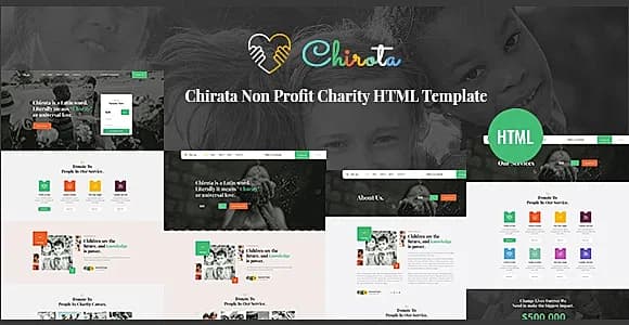 Chirota - Non Profit Charity HTML Template