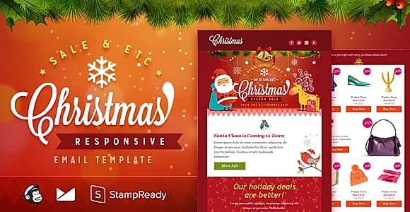 Christmas - Responsive Email + StampReady Builder