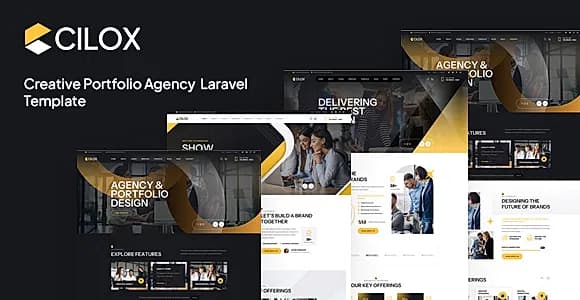 Cilox - Creative Portfolio Agency Laravel Template
