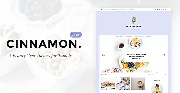 Cinnamon | Casual Grid Tumblr Theme